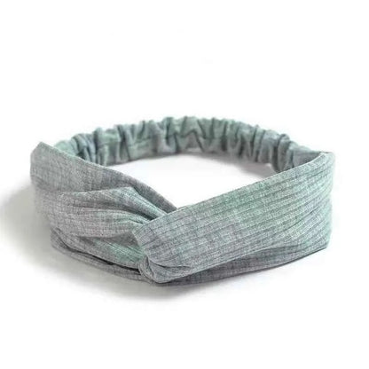 bandeau pour cheveux - bandeau gris clair - bandeau élastique - bandeau gris