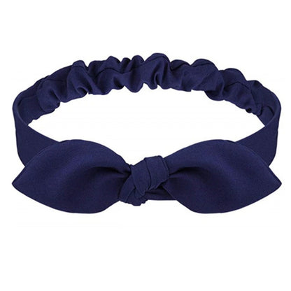 bandeau femme - bandeau bleu marine- Bandeau petit nœud bleu