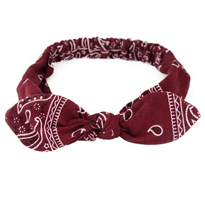 bandeau rouge - bandeau élastique - bandeau cheveux
