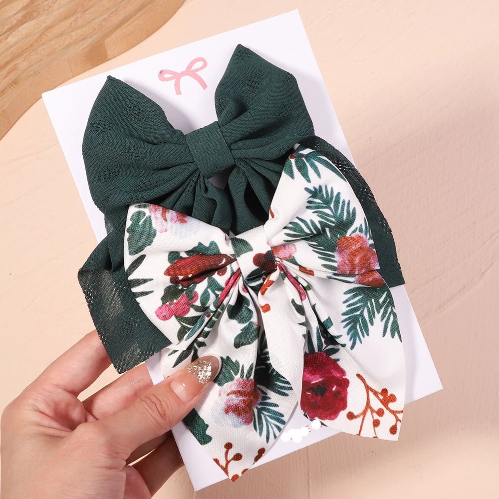 Barrettes pour les cheveux - Nœud élégant - Fille - Cheveu Soyeux