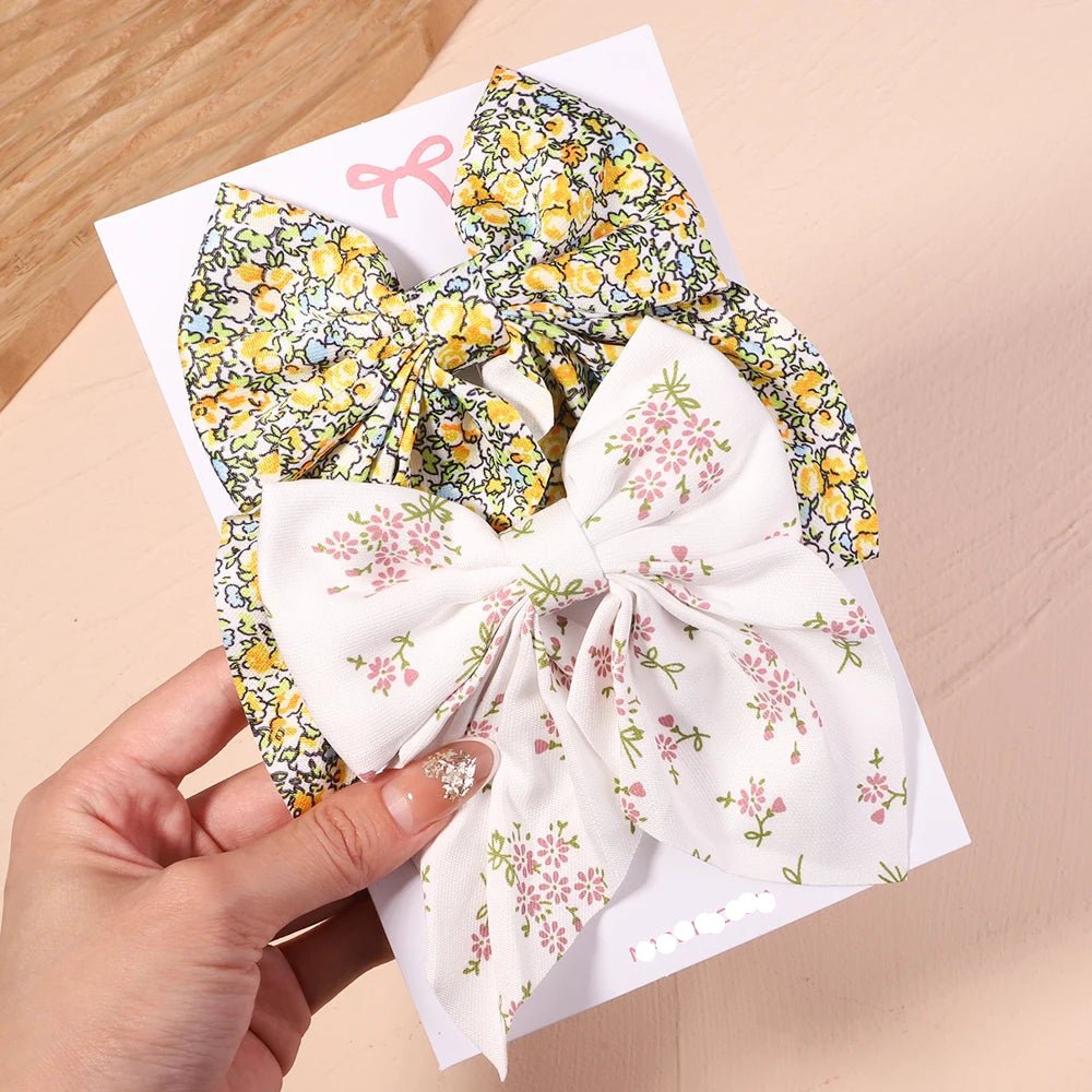 Barrettes pour les cheveux - Nœud élégant - Fille - Cheveu Soyeux