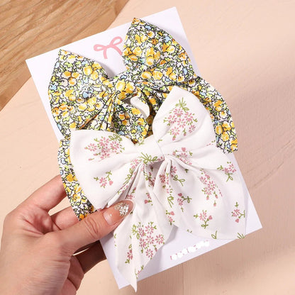 Barrettes pour les cheveux - Nœud élégant - Fille - Cheveu Soyeux