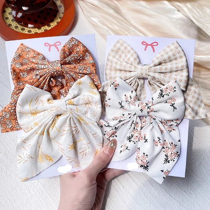 Barrettes pour les cheveux - Nœud élégant - Fille - Cheveu Soyeux