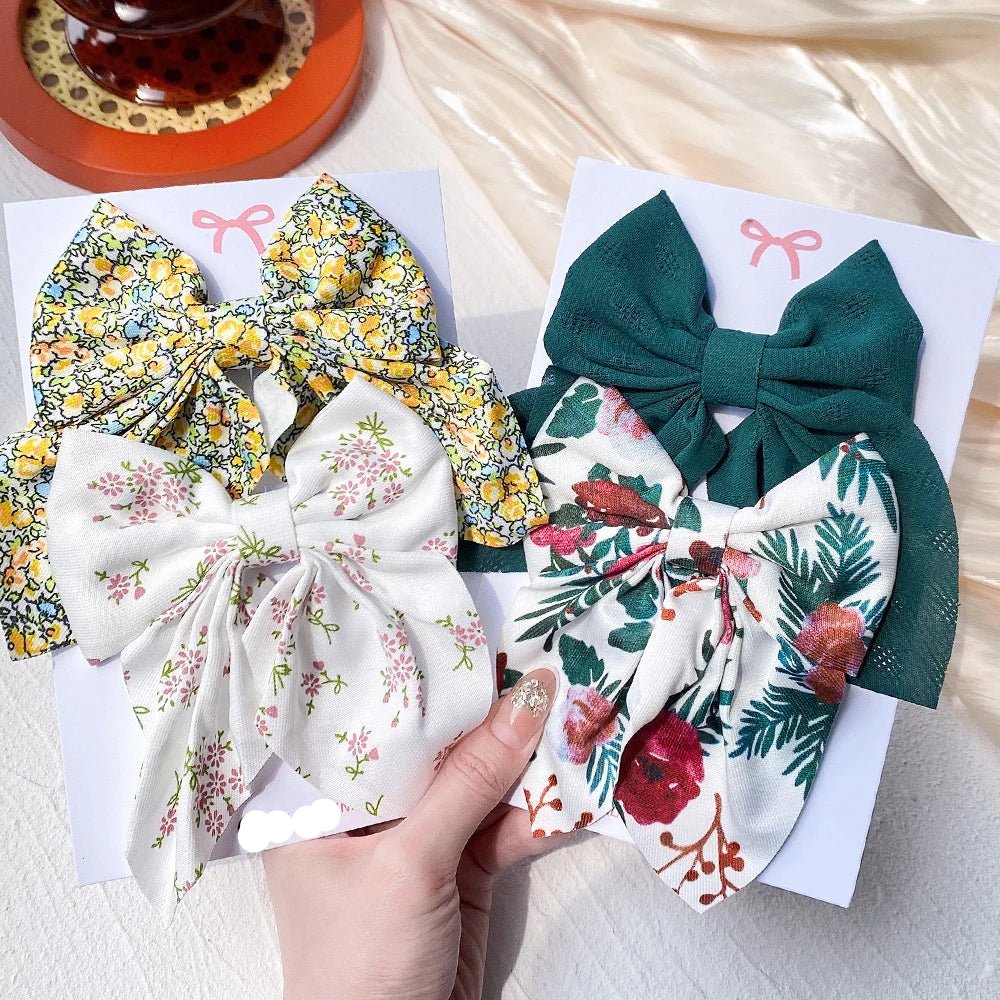Barrettes pour les cheveux - Nœud élégant - Fille - Cheveu Soyeux