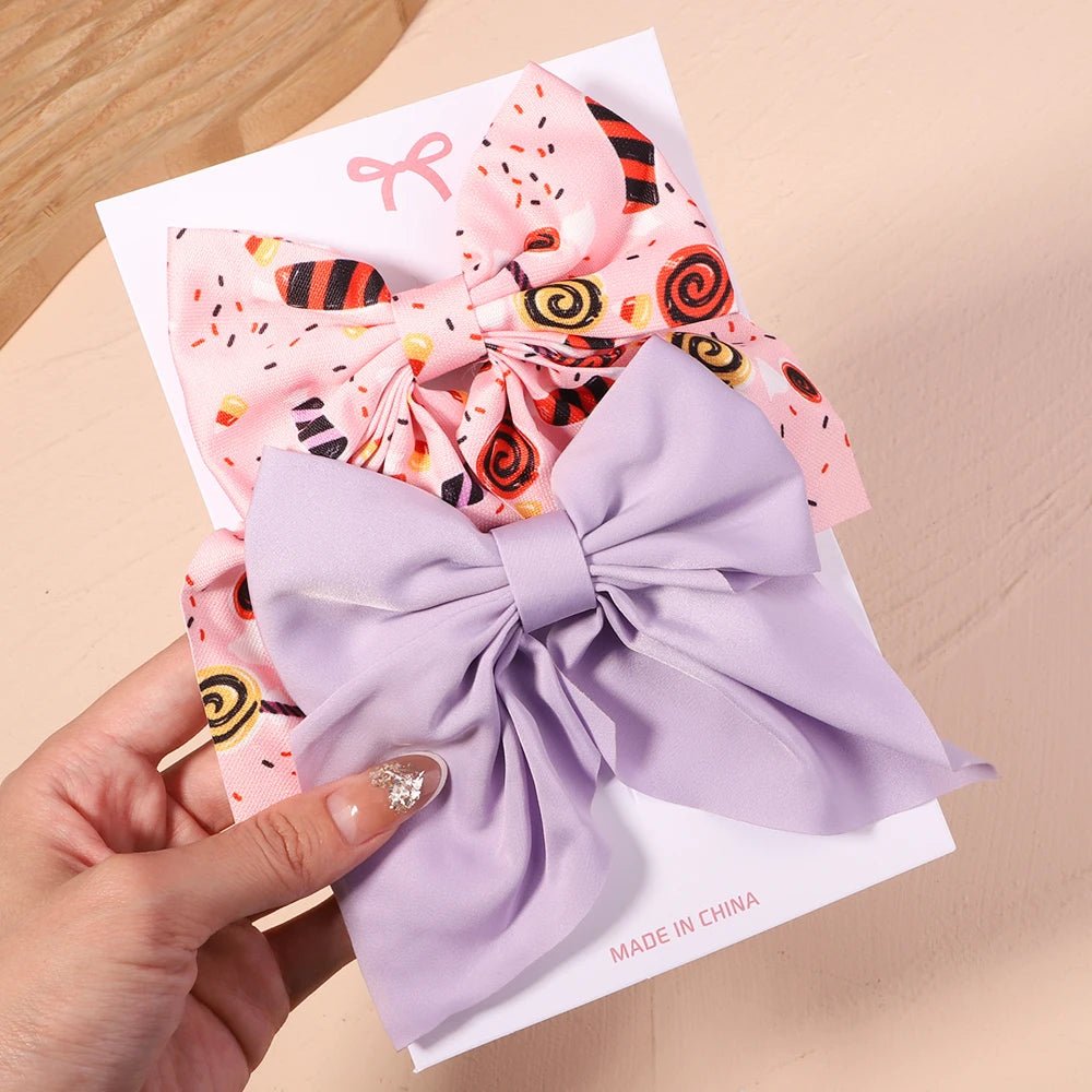 Barrettes pour les cheveux - Nœud élégant - Fille - Cheveu Soyeux
