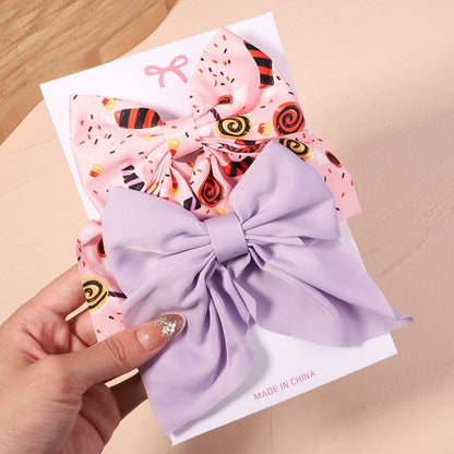 Barrettes pour les cheveux - Nœud élégant - Fille - Cheveu Soyeux