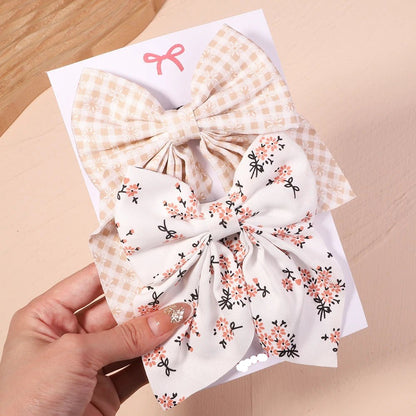 Barrettes pour les cheveux - Nœud élégant - Fille - Cheveu Soyeux