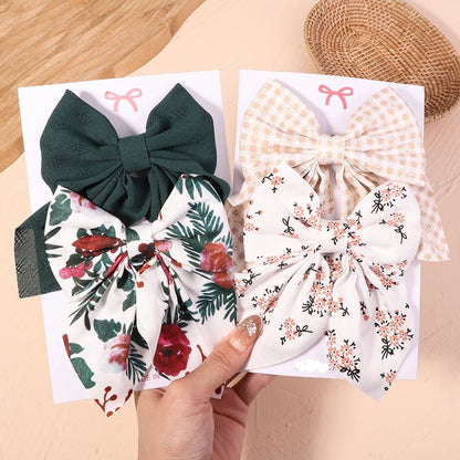 Barrettes pour les cheveux - Nœud élégant - Fille - Cheveu Soyeux