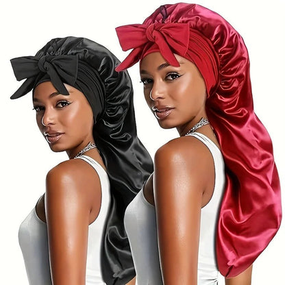 Bonnet en satin - Pour cheveux longs - Cheveu Soyeux