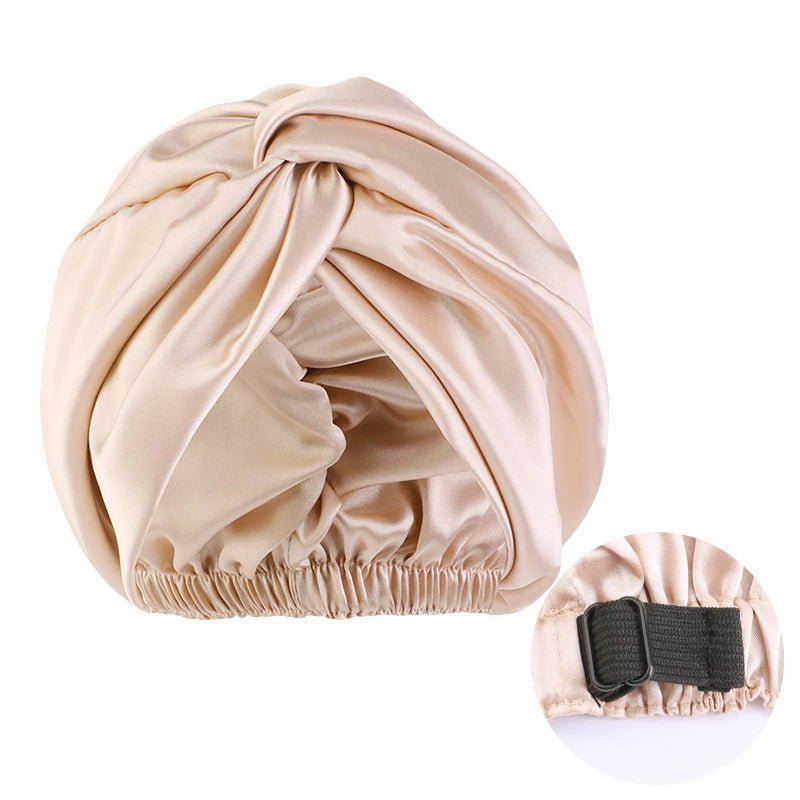 Bonnet satin cheveux - Nœud élégance - Cheveu Soyeux