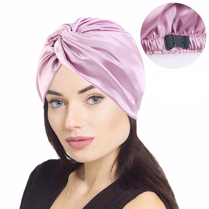 Bonnet satin cheveux - Nœud élégance - Cheveu Soyeux