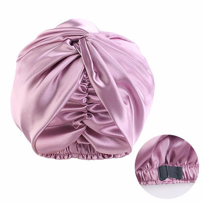Bonnet satin cheveux - Nœud élégance - Cheveu Soyeux