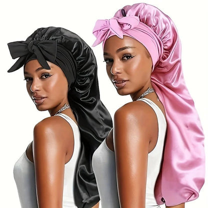 Bonnet en satin - Pour cheveux longs - Cheveu Soyeux