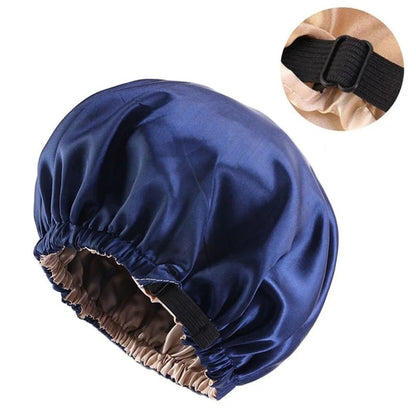Bonnet satin - Pour la Nuit - Réglable - Cheveu Soyeux