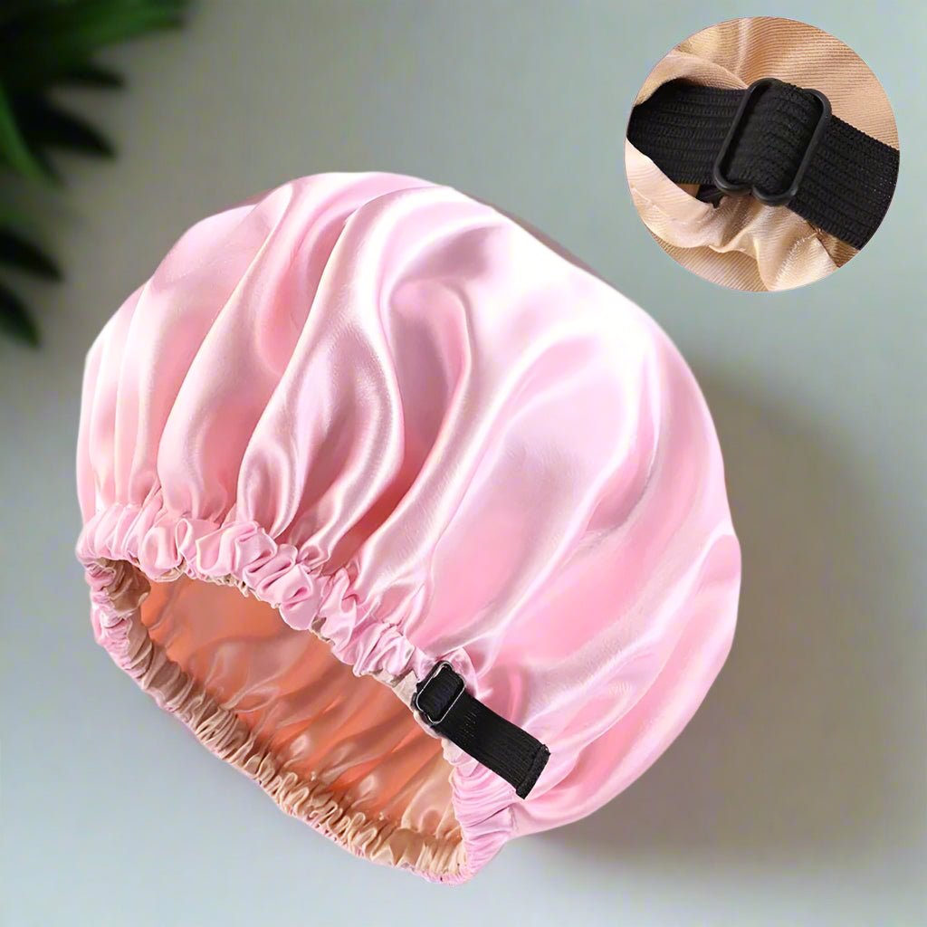 Bonnet satin - Pour la Nuit - Réglable - Cheveu Soyeux