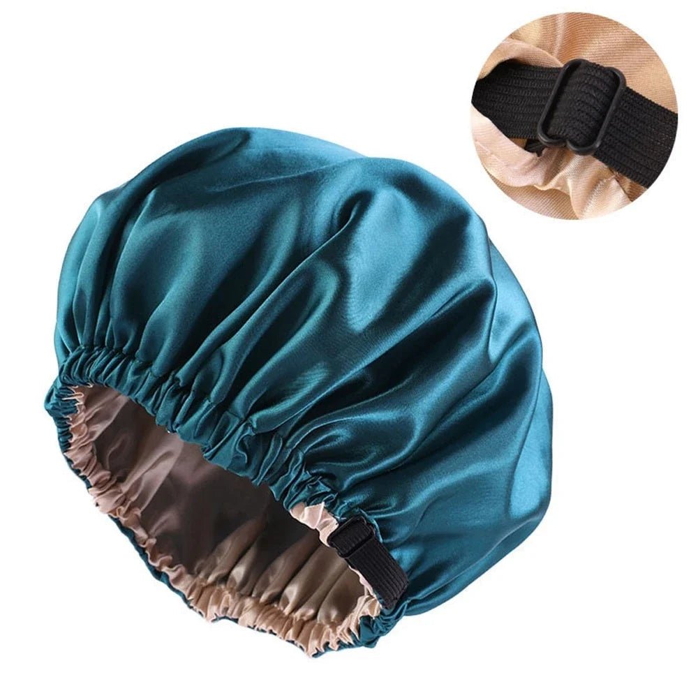 Bonnet satin - Pour la Nuit - Réglable - Cheveu Soyeux