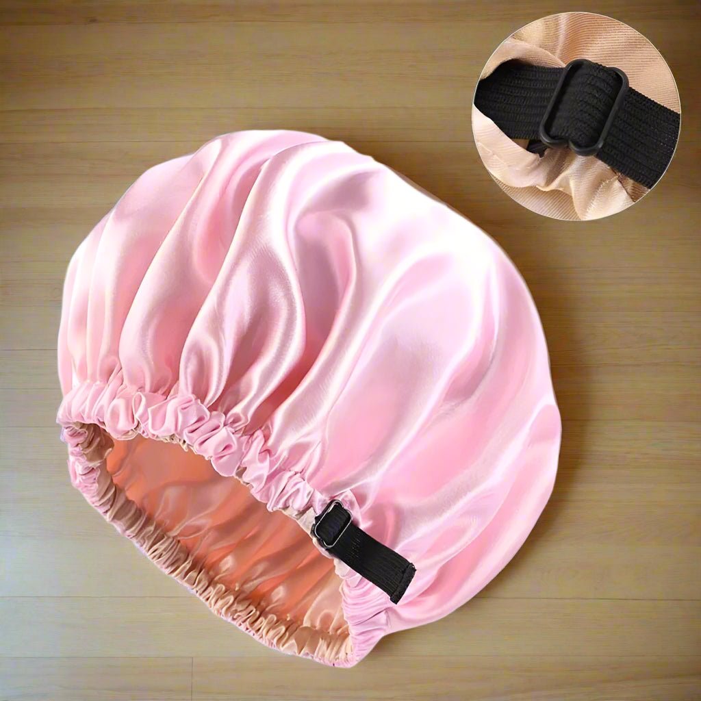 Bonnet satin - Pour la Nuit - Réglable - Cheveu Soyeux
