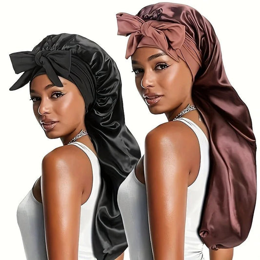 Bonnet en satin - Pour cheveux longs - Cheveu Soyeux