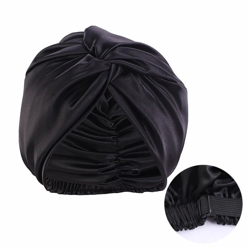 Bonnet satin cheveux - Nœud élégance - Cheveu Soyeux