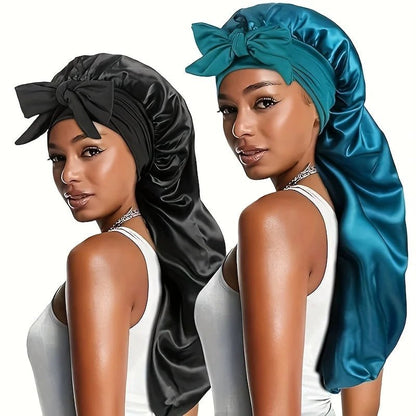 Bonnet en satin - Pour cheveux longs - Cheveu Soyeux