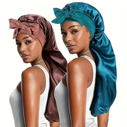 Bonnet en satin - Pour cheveux longs - Cheveu Soyeux