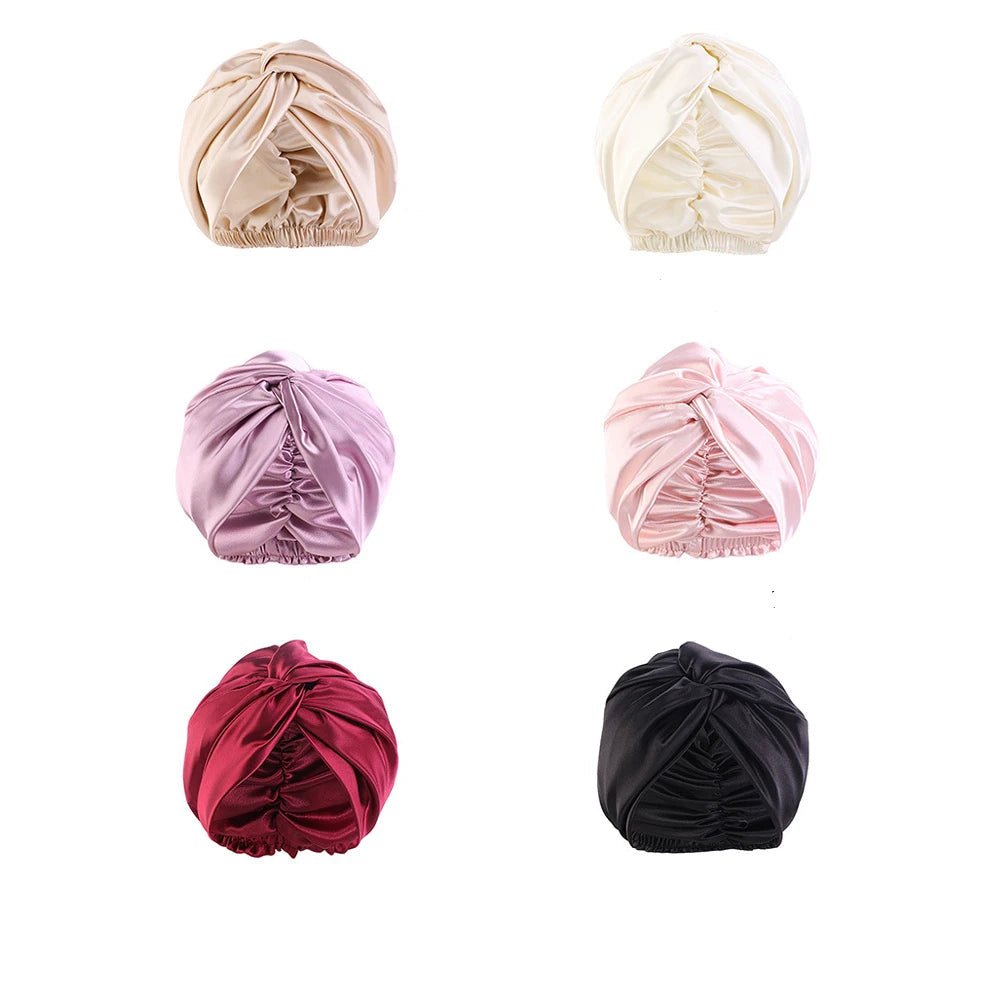 Bonnet satin cheveux - Nœud élégance - Cheveu Soyeux
