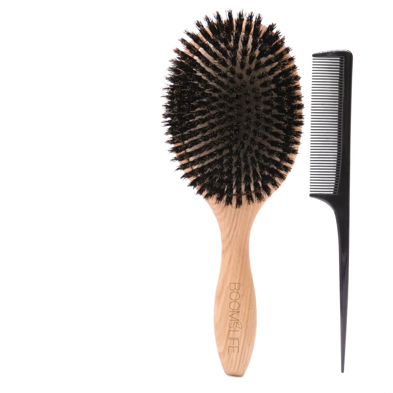 Brosse à cheveux en poil de sanglier - Brossage doux - Cheveu Soyeux