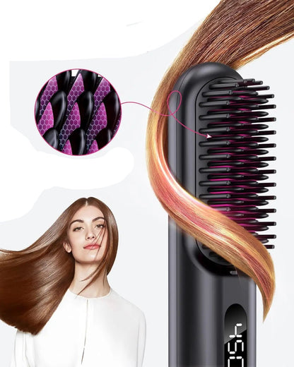 Brosse Lissante Sans Fil - La meilleure - Cheveu Soyeux