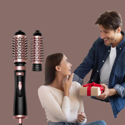 Brosse soufflante rotative - Deux têtes interchangeables - Cheveu Soyeux