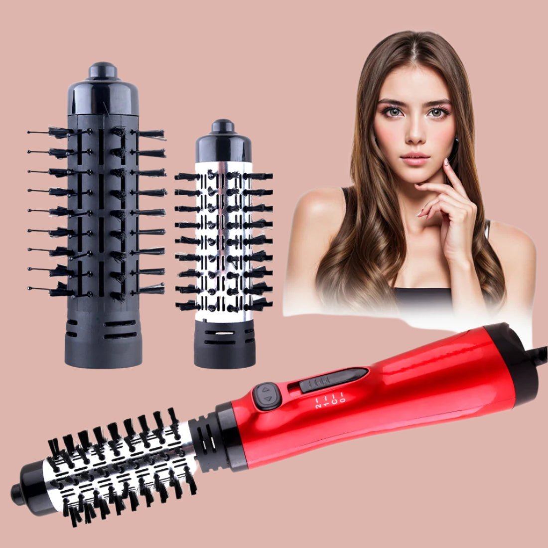 Brosse Soufflante Rotative 1000W – Lissage, Volume & Brillance comme en salon - Cheveu Soyeux