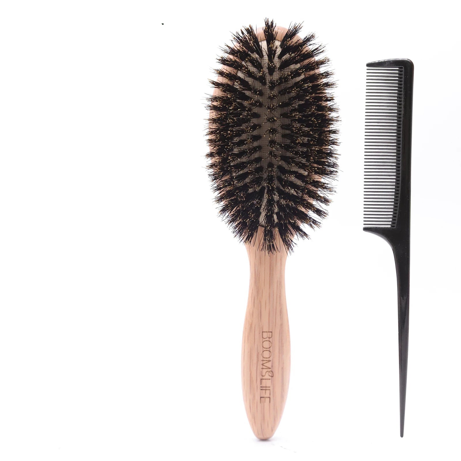 Brosse à cheveux en poil de sanglier - Brossage doux - Cheveu Soyeux