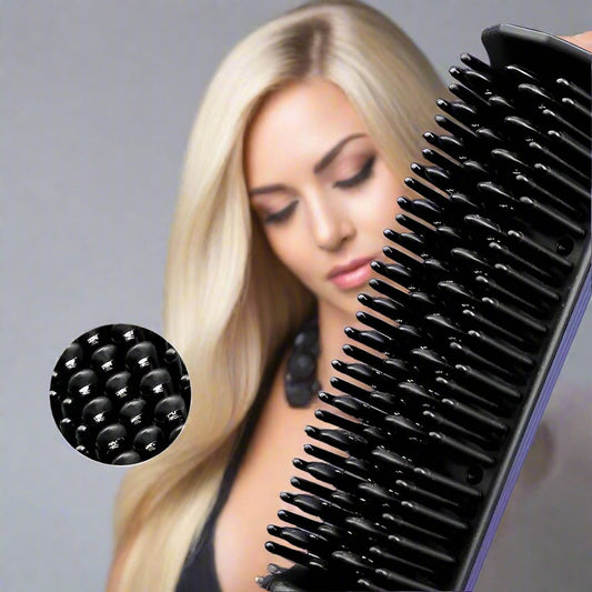 Brosse lissante chauffante - PrismaLiss™ - Cheveu Soyeux