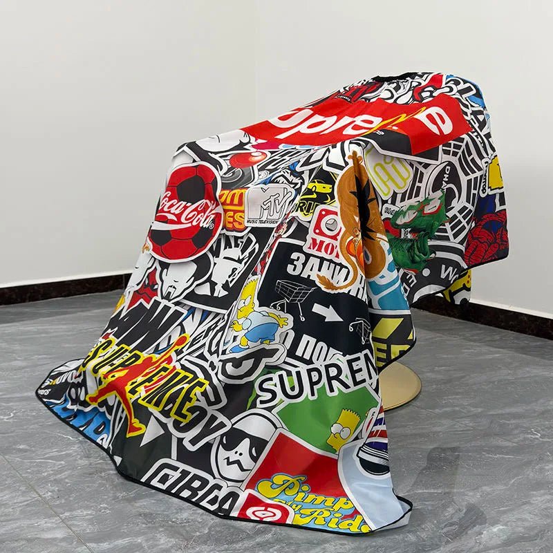 Cape barbier 145x180 cm imperméable – Anti-taches & anti-décoloration - Cheveu Soyeux