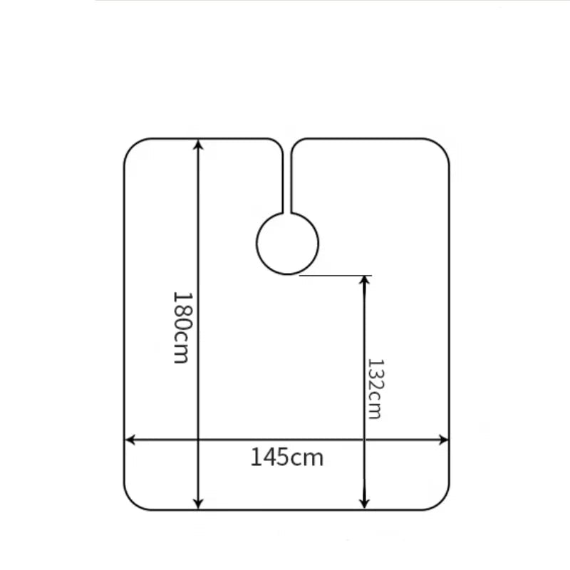 Cape coiffure 180 cm – Cape de coupe longue pour salon & barbier - Cheveu Soyeux