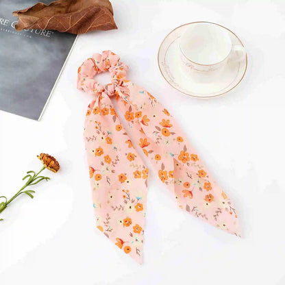 Chouchou cheveux - Elastique avec foulard -
