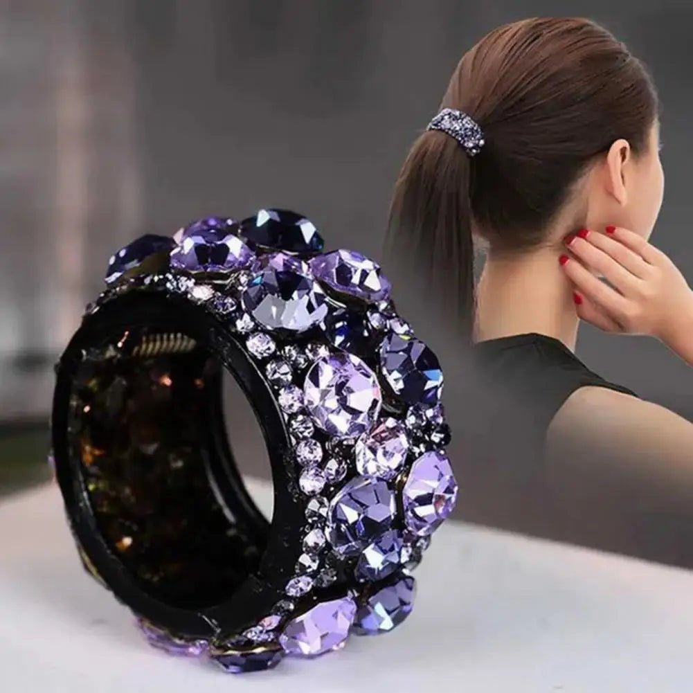 Chouchou cheveux - Rigide - Strass chic - Cheveu Soyeux