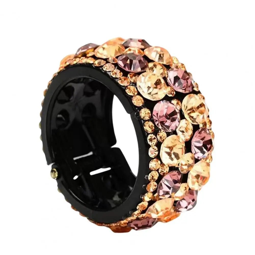 Chouchou cheveux - Rigide - Strass chic - Cheveu Soyeux