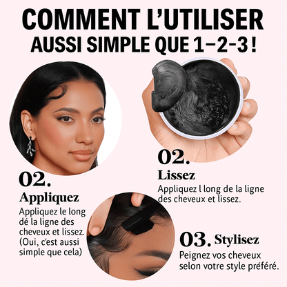 Cire Cheveu Noire – Tenue Forte 24H - Cheveu Soyeux