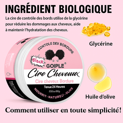 Cire Cheveu Noire – Tenue Forte 24H - Cheveu Soyeux