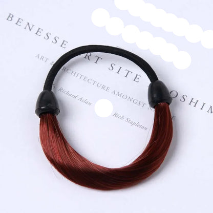 Accessoire cheveux synthétique offrant un effet naturel et discret, parfait pour toutes les coiffures- Élastique à cheveux effet naturel, conçu pour éviter l'usure des cheveux tout en offrant un maintien optimal