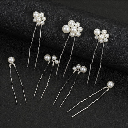 Lot  de bijou pour cheveux de mariée avec  perles fines et chic . 