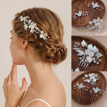 Pour couronne cheveux , Épingles à cheveux avec perles, parfaites pour un maintien élégant et une touche glamour.
