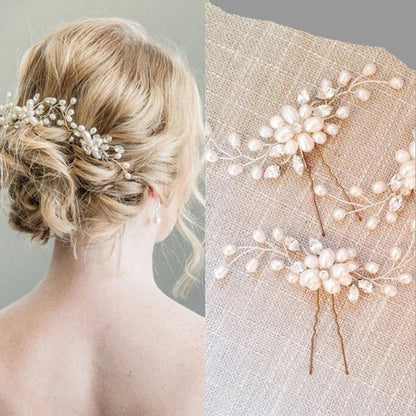 Épingles à cheveux avec ensemble de perles, parfaites pour un maintien élégant et une touche glamour.