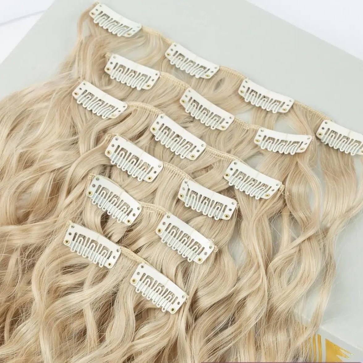 Extension cheveux - Clip cheveux longs ondulés - Cheveu Soyeux