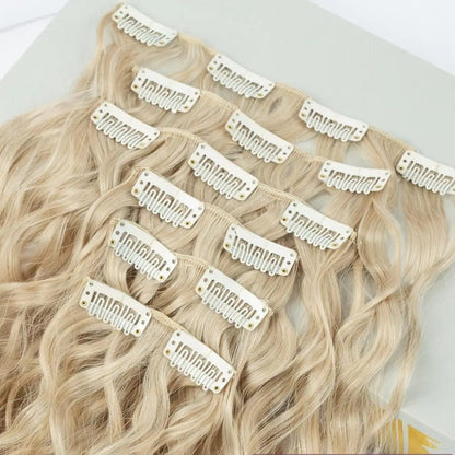 Extension cheveux - Clip cheveux longs ondulés - Cheveu Soyeux