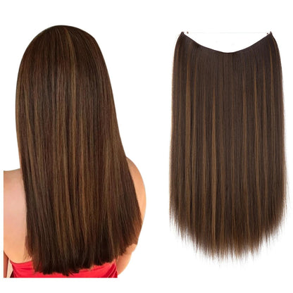 Extensions cheveux - Effet naturel - Long raide - Cheveu Soyeux