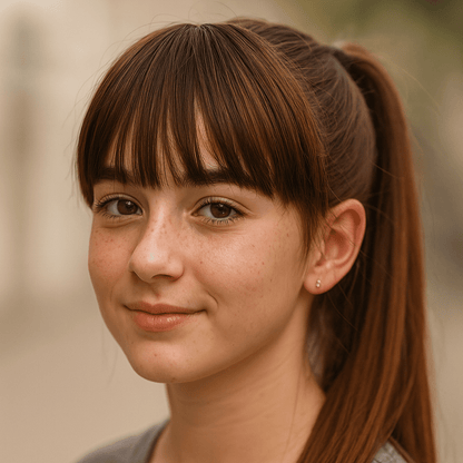 Fausse Frange Invisible à Clip-Nouveau Look - Cheveu Soyeux