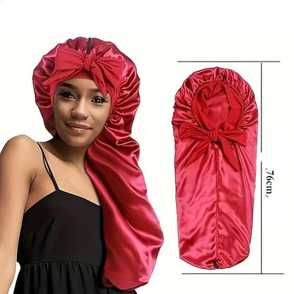 Bonnet en satin - Pour cheveux longs - Cheveu Soyeux