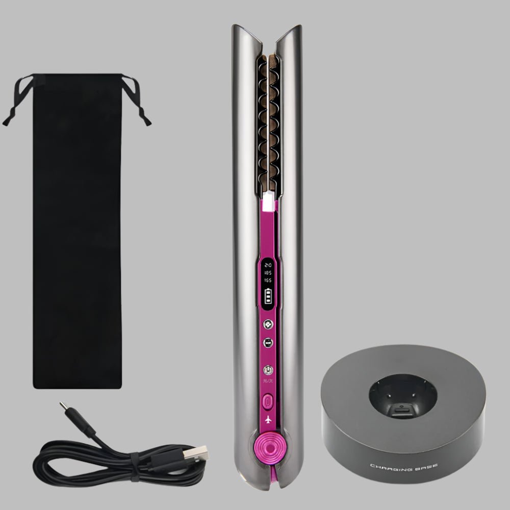 Lisseur Sans Fil – Main Libre | Lissage rapide et pratique partout - Cheveu Soyeux