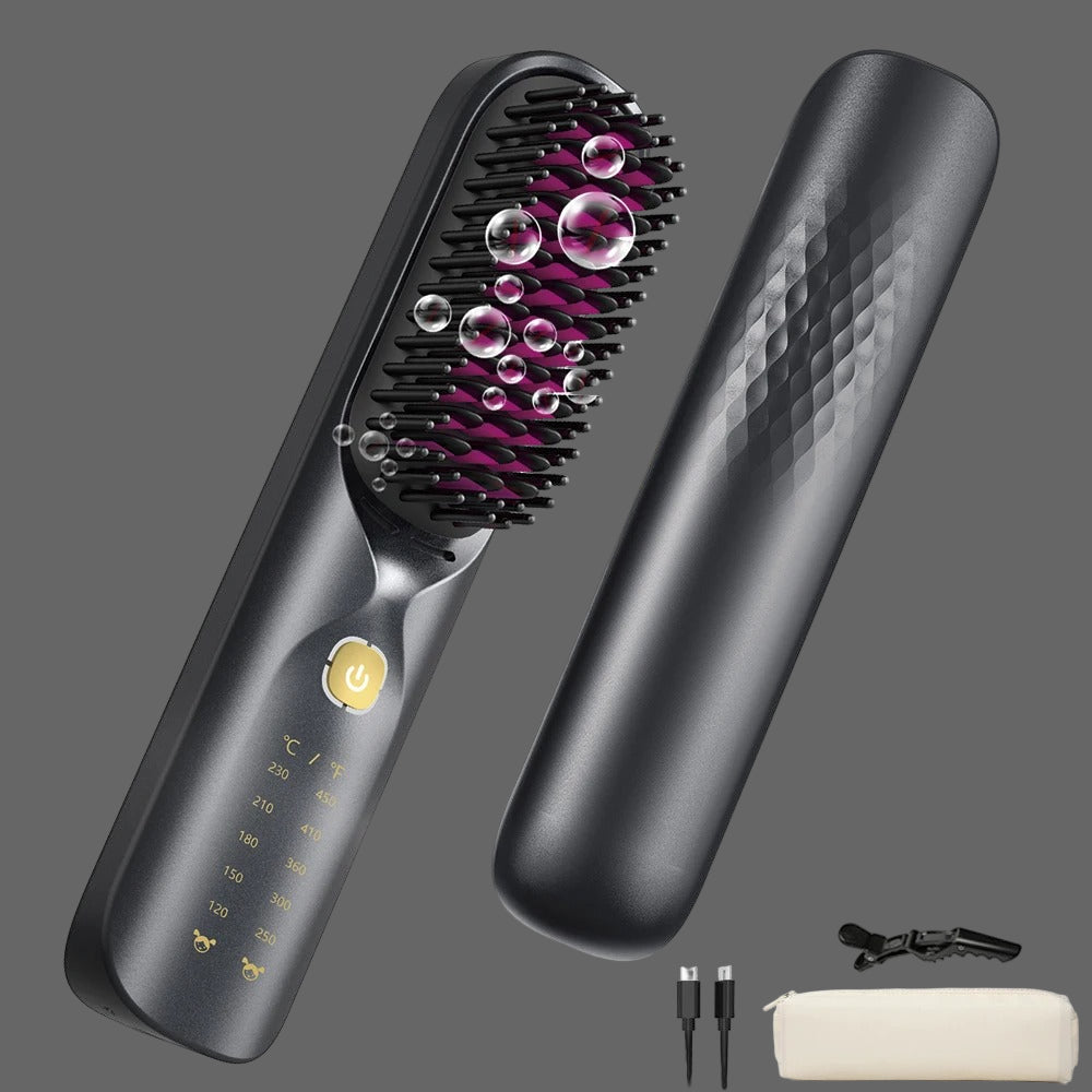 Brosse Lissante Sans Fil - La meilleure - Cheveu Soyeux